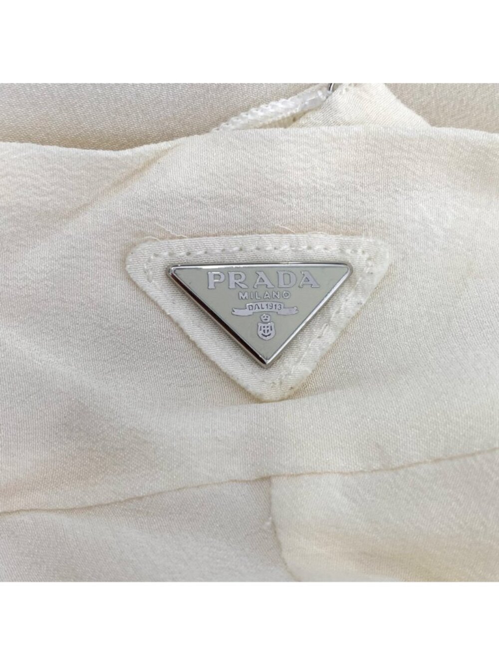 Prada Ivory Silk Long-Sleeve Blouse - Picture 5 of 8